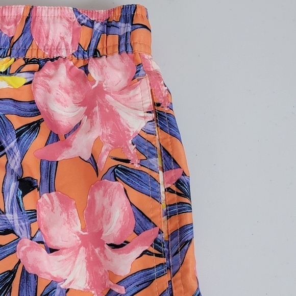 Calvin Klein Multi Color Floral Tropic Swim Trunks Sz XL NEW - Picture 5 of 14